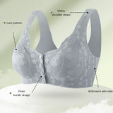 New Seamless Wire free Daisy Bra for Women Comfortable Convenient Front Close Button, back smoothing Taupe Tag Says XL but FitsM/L (Ours is a Taupe Pinkish colour)