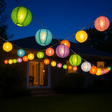 New Set of 4 LED 8 Inch Diameter Paper lanterns! Battery Operated (2 AAA), 4 different colours! Great to use indoors or out!