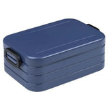 NEW Retails $52, Mepal Bento Box Midi - Lunch Box with Bento Box - for 2 Sandwiches or 4 Slices of Bread - Lunch Box for Sandwiches, Small Snacks & Left Overs - Lunch Box Adults - Nordic Denim