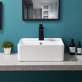 New in box! Davivy 15.7'' Square Vessel Sink with Pop Up Drain