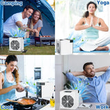 NEW Livhil Portable Air Conditioners Fan, Anti-leakage Water Mini Air Cooler with 3 Speeds, Personal Ice Air Conditioner for Room Desk Office Home Tent