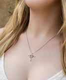 NEW Retails $55 GIFT TO MY DAUGHTER - CROSS DANCING NECKLACE WITH MESSAGE CARD