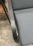 NEW Retails $550, Wayfair DHP Black Metal Arm Futon Frame with 6-Inch Pocket Coil Futon Mattress, Was Store Display, Small Mark on Metal Left Arm