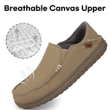 NEW LongBay Men's Moccasin Slippers Comfy Memory Foam House Shoes for Indoor Outdoor, Sz 8