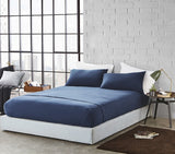 Brand new in package! Bamboo Comfort 2500 wrinkle free deep pocket 4 Piece sheet set in QUEEN, DEEP BLUE! Fits Mattresses up to 18" Deep
