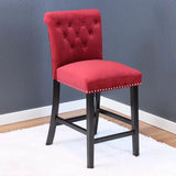 NEW Willa Arlo™ Interiors Erling 24'' Counter Stool (Set of 2) - Deep Red - Retails for $349.99!