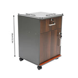 NEW Retails $109+, Fully Assembled Banh 15.7'' Wide 1 -Drawer Mobile File Cabinet, Wood Grain Finish - All Sides, small pin sized mark on top