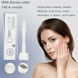 New Retails $67+ 140 Pins Derma Stamp Tool 0.25-3.0mm Adjustable Roller Microneedle Anti-aging