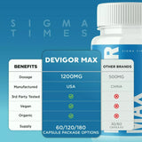 New Devigor Max Male Health Support Pills for Drive and Energy, 80 count BB: 08/26 Retails $40US+