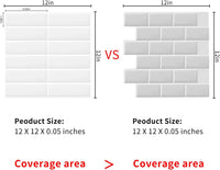 New DEWOO 10-Sheet White Peel and Stick Backsplash, 12"x12" Subway Kitchen Backsplash Peel and Stick Tile