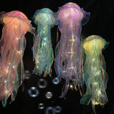 NEW Hanging Jellyfish Lights - 5 Pack Glowing Jellyfish Lamps for Outdoor Decor, Ocean Theme Party Lights for Garden, Yard & Landscape Decoration