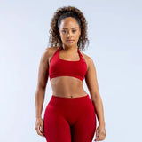 NEW Retails $57, DFYNE Crimson Red Impact Sports Bra, Sz M (TOP ONLY)