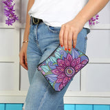 New DIY Painting Handbag, 5D Rhinestone Painting Purse - Flower Cross-Body Handbag Painting by Number Arts Handmade Craft Make-up Shoulder Bag Zipper Bag
