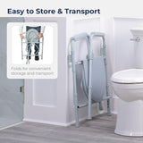 New in box! Drive Medical Steel Folding Bedside Commode