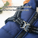 New Small Pet Cold Weather Padded Dog Vest with attached harness, Sz L, Navy! For dog 8-10 Lbs
