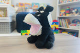 Singing Dog Hand Puppet, move your hand to make dog bark to Old MacDonald, London Bridge & Frere Jacques!