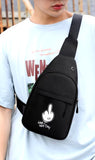NEW Men Shoulder Chest Bags Anime Print Casual Small Waist Bag Short Travel Carry Phone Wallets Organizer Male Crossbody Fanny Pack