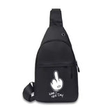 NEW Men Shoulder Chest Bags Anime Print Casual Small Waist Bag Short Travel Carry Phone Wallets Organizer Male Crossbody Fanny Pack