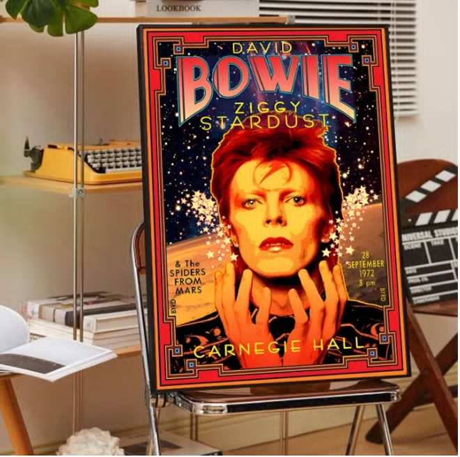 NEW Retails $55 British Rock Singer D-David_B-Bowie Classic Movie Posters HD Quality Poster Wall Art Painting Study Nordic Home Decor 32x30 cm (8 inch x 11 inch) no frame