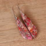 NEW Retails $45 Sea Sediment Jasper Earrings Red! Jasper is a wonderful stone for helping one find inner peace, clarity, love, and compassion