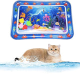 NEW Sensory Water Play Mat for Cats, Sensor Water Playmat, Cat Water Play Mat, Sensory Water Play Mat for Cats, Water Sensory Playmat with Fish for Pet Play
