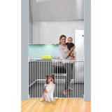 New in box! Dreambaby® Broadway Xtra-Wide & Xtra-Tall Gro-Gate® - White! Gro-Gates grow without the need for extensions making this gate fit openings between 30" - 53" Retails $108+