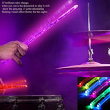 New Retails $169+ Luminous Light Up Drum Sticks Bright LED Drumsticks with 15 Color Gradient for Drummer Beginners Drum Sticks