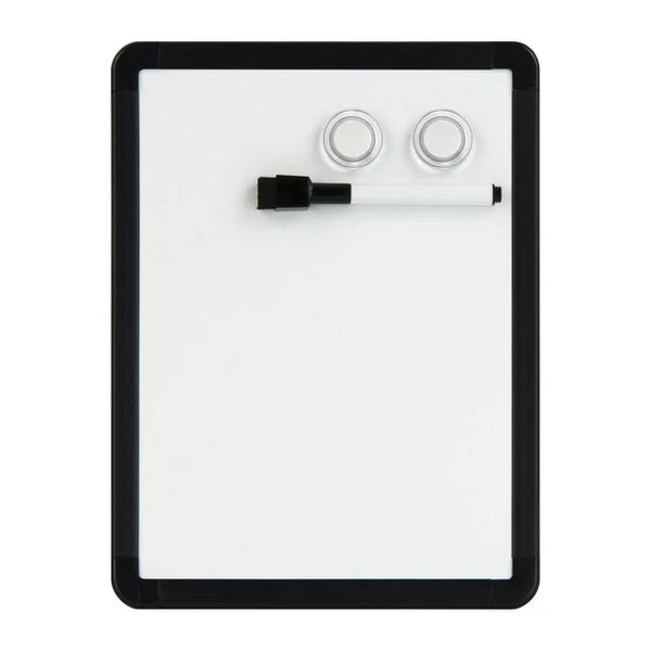 New Pen & Gear Magnetic Dry-Erase Board, 8.5 X 11, includes dry erase marker & 2 magnets! Black