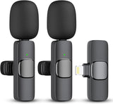 New Dual Wireless Lavalier Microphones, Designed for iPhone/iPad video/voice recording