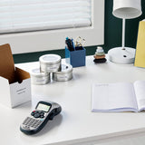 Shows light use, no box! DYMO Label Maker with 3 Bonus Labeling Tapes, LetraTag 100H Handheld Label Maker & LT Label Tapes, Easy-to-Use, Great for Home & Office Organization