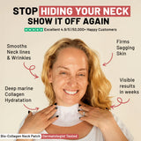 NEW Retails $135+ Sealed Celloa Collagen Neck Patches, smooths neck lines & wrinkles! 5 Patches/box, BB: 04/29