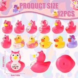 NEW 12 Pieces Squishy Toy Duck PVC Toys