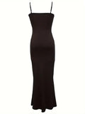 NEW Women's Casual Lounge Slip Long Dress, Sexy Sleeveless Backless Bodycon Maxi Dress, Women's Clothing, Sz XL, Retails $104