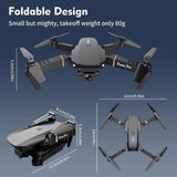 New 2025 New E88 Beginner Drone for Youngsters & Adults - WiFi Enabled, Real-Time Video, Headless Mode, One-Key Takeoff, 360° Flips, Portable Case Included