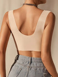 NEW Contrast Lace Push Up Bra, Elegant Front Buckle Wide Straps Bra, Beige, Women's Lingerie & Underwear - Sz 2XL