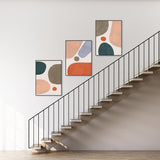 New Retails $72+ EbonCanvas Framed Abstract Wall Art 3 Panels, 16 x 24 Inch Canvas Prints Wall Decor for Living Room Bedroom Office