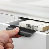New SET OF 7 Black Hidden Finger Edge Pull Concealed Tab Pulls 6 inch long (5" center) Retails $70+