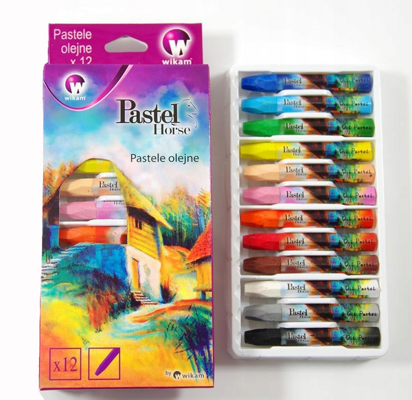 NEW Wikam Pastel Horse Oil Pastel Set - 12pk