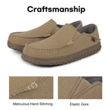 NEW LongBay Men's Moccasin Slippers Comfy Memory Foam House Shoes for Indoor Outdoor, Sz 8