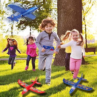 New in box! Aomola Ejector Airplane Toy Soft Foam Gun Bubble Catapult Plane Foam for Kids, One-Click Ejection Model Shooting Game with 2 PCS Glider Airplane Launcher