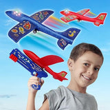 New in box! Aomola Ejector Airplane Toy Soft Foam Gun Bubble Catapult Plane Foam for Kids, One-Click Ejection Model Shooting Game with 2 PCS Glider Airplane Launcher