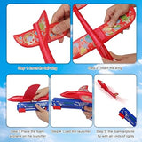 New in box! Aomola Ejector Airplane Toy Soft Foam Gun Bubble Catapult Plane Foam for Kids, One-Click Ejection Model Shooting Game with 2 PCS Glider Airplane Launcher