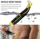 New Full Body Washed Wet and Dry Shaver Men's Electric Shaver Full Body Wash Wet and Dry Double Shave Dry Wet Mens Facial Shaver Ergonomic Body Shaver