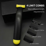 New Full Body Washed Wet and Dry Shaver Men's Electric Shaver Full Body Wash Wet and Dry Double Shave Dry Wet Mens Facial Shaver Ergonomic Body Shaver