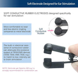 New Retails $90+ Ear Clip Electrodes for CES Sleep TVNS Vagus Nerve Stimulation for Stimulator Black