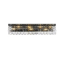 New Retails $357+ Elegant Lighting V2032W30BK-RC 30 in. Maxime Wall Sconc