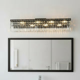 New Retails $357+ Elegant Lighting Metal and Crystal 30 inch 7 Light Maxime Wall Vanity Light Sconce, easy to install