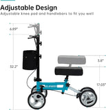 New ELENKER Adjustable Steerable Knee Scooter for Foot Injuries Ankles Surgery Medical Knee Walker Crutches Retails $240+