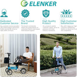 New ELENKER Adjustable Steerable Knee Scooter for Foot Injuries Ankles Surgery Medical Knee Walker Crutches Retails $240+