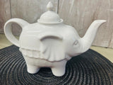 Ceramic Elephant Teapot, 10" X 6.5", home stager lot
